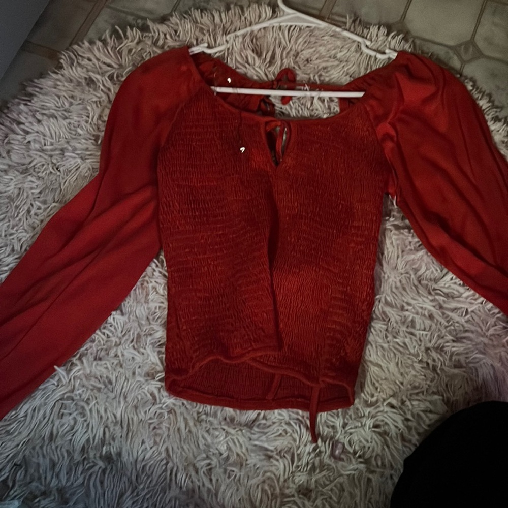 coral colored top size small